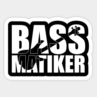 BASSMATIKER funny bassist gift Sticker